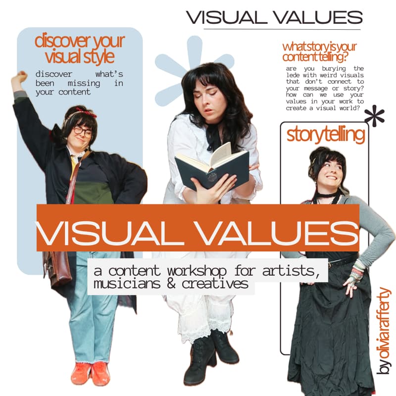 Cover Image for Visual Values: A Content Workshop for Musicians, Artists & Creatives