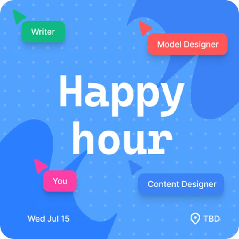 Cover Image for July Content Design Happy Hour 🕶️ 🌞