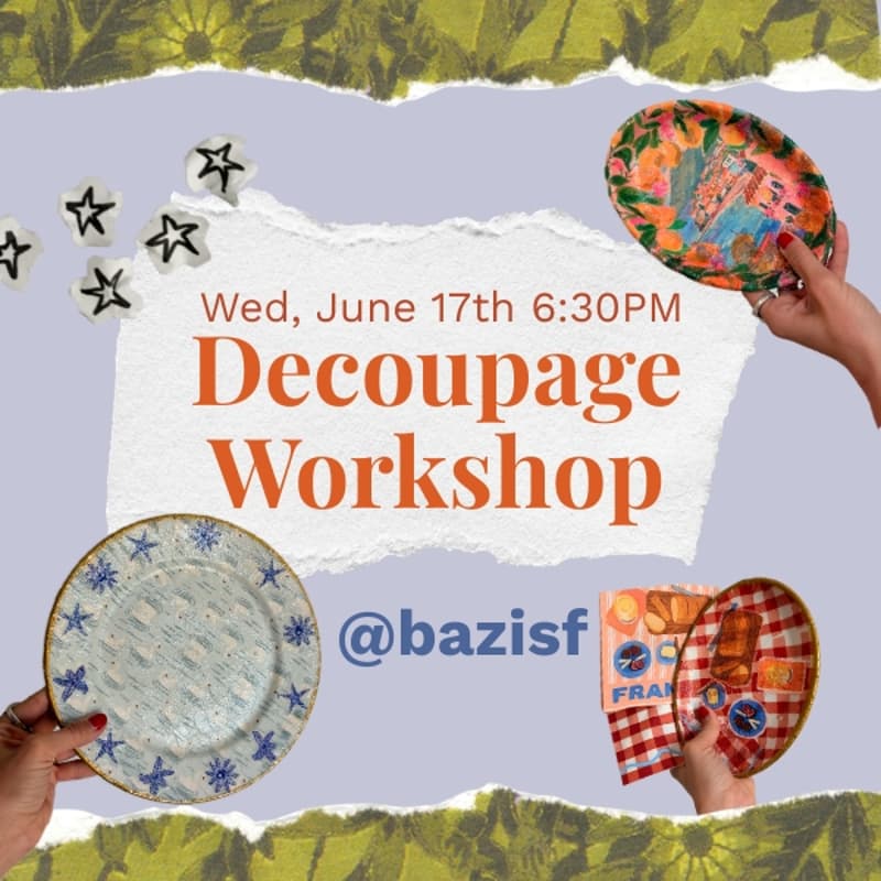 Cover Image for craft night: decoupage workshop | SF