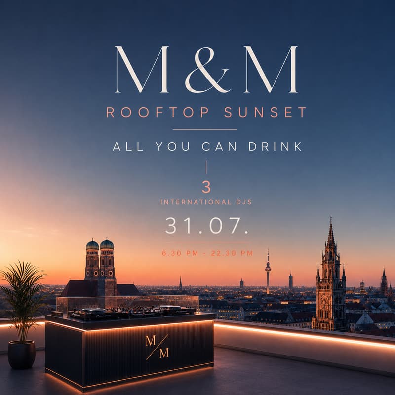 Cover Image for M&M x CM30 - sunset rooftop all-inclusive