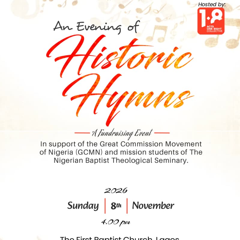Cover Image for An Evening of Historic Hymns by Acts 1:8 Collective