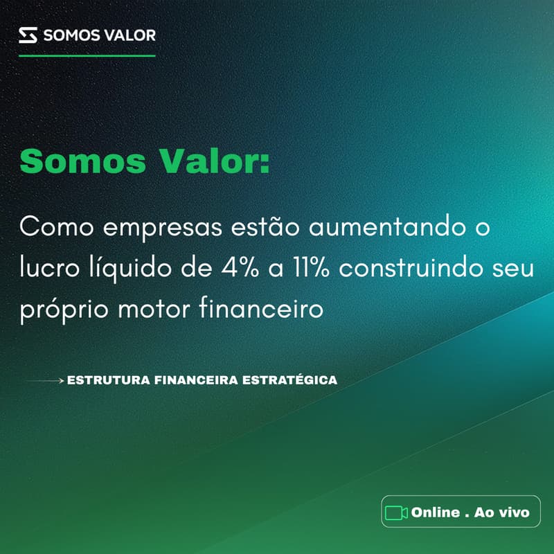 Cover Image for Somos Valor: Como empresas estão aumentando o lucro líquido de 4% a 11% construindo seu próprio motor financeiro