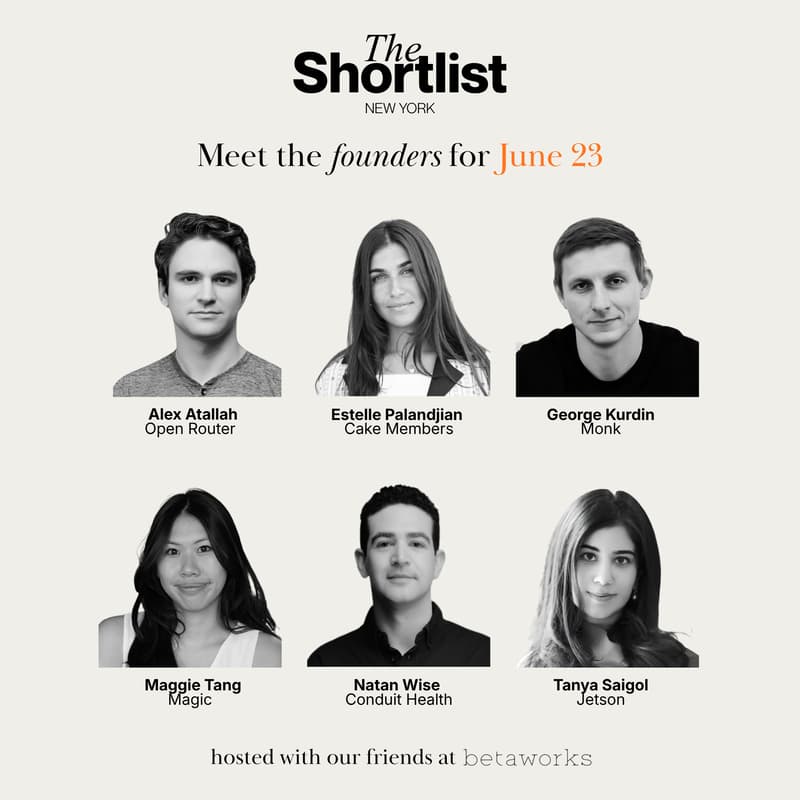Cover Image for The Shortlist: June Founder Showcase