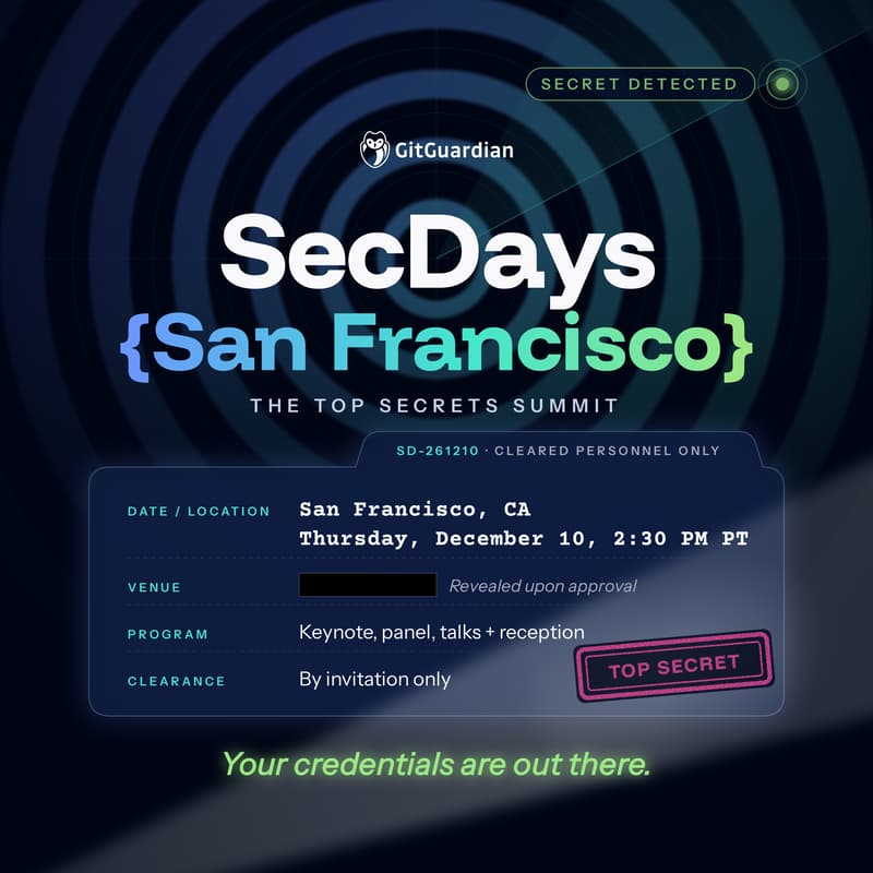 Cover Image for GitGuardian SecDays San Francisco: The Top Secrets Summit