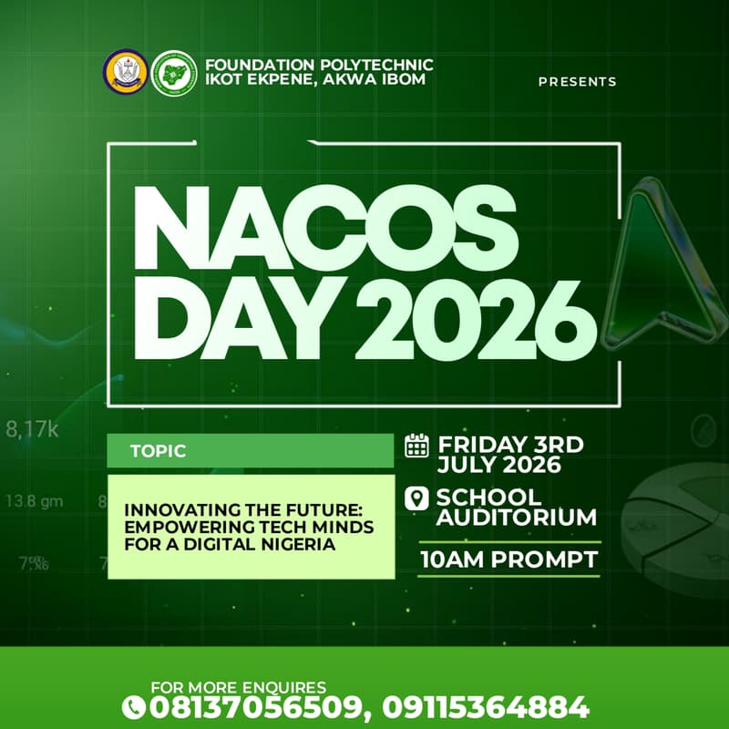 Cover Image for FOUNDATION POLYTECHNIC NACOS DAY 2026