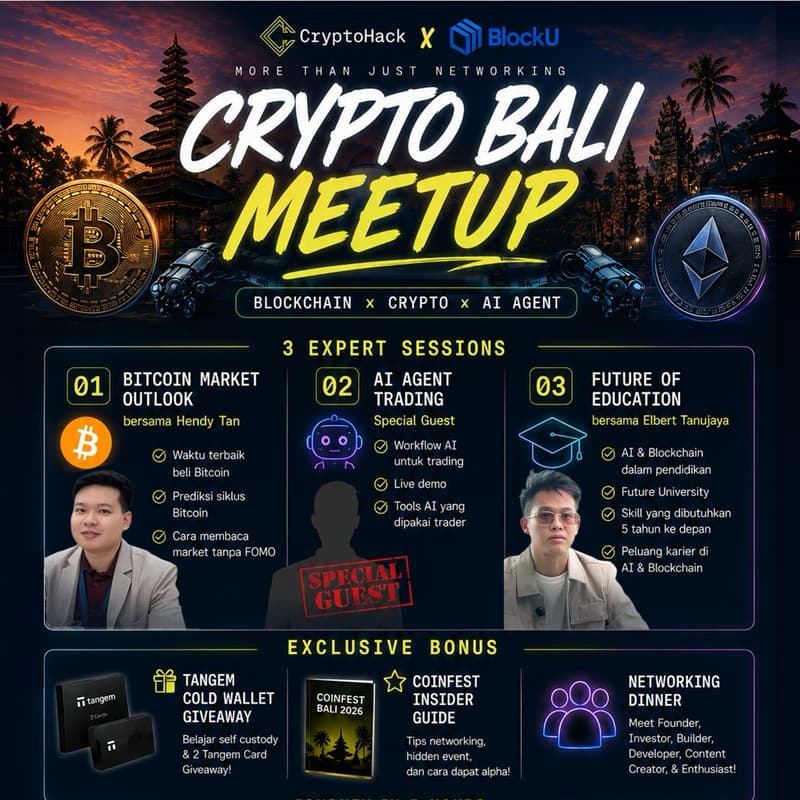 Cover Image for 🚀 CryptoHack x BlockU Bali Meetup