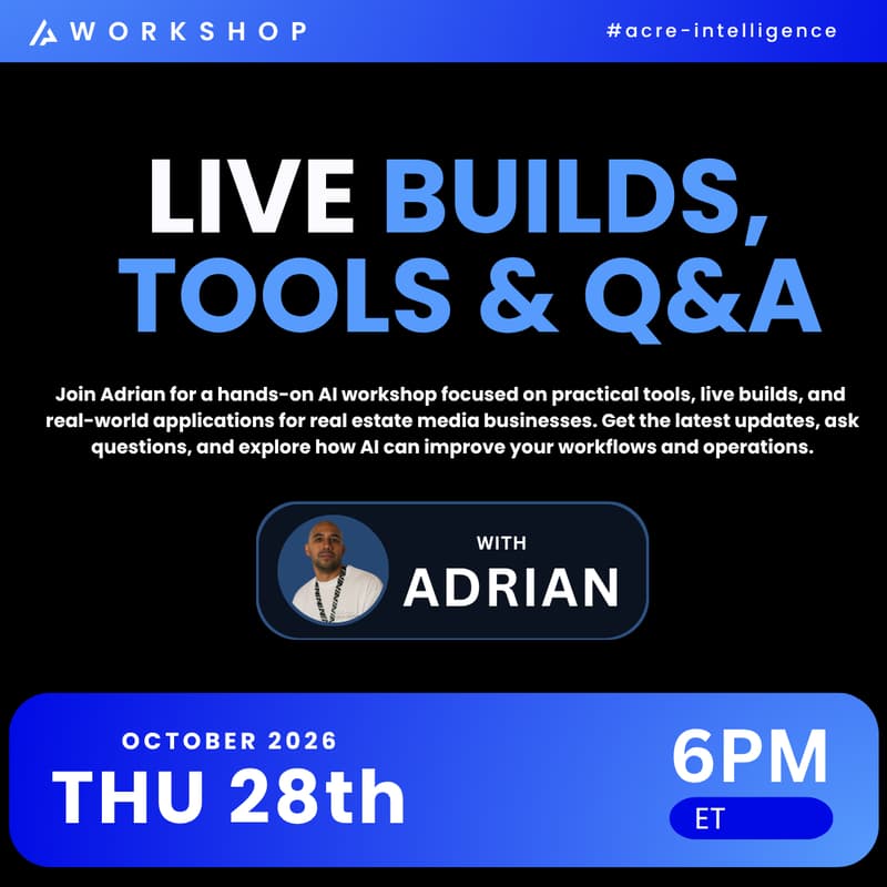 Cover Image for ACRE Intelligence: Live Builds, Tools & Q&A