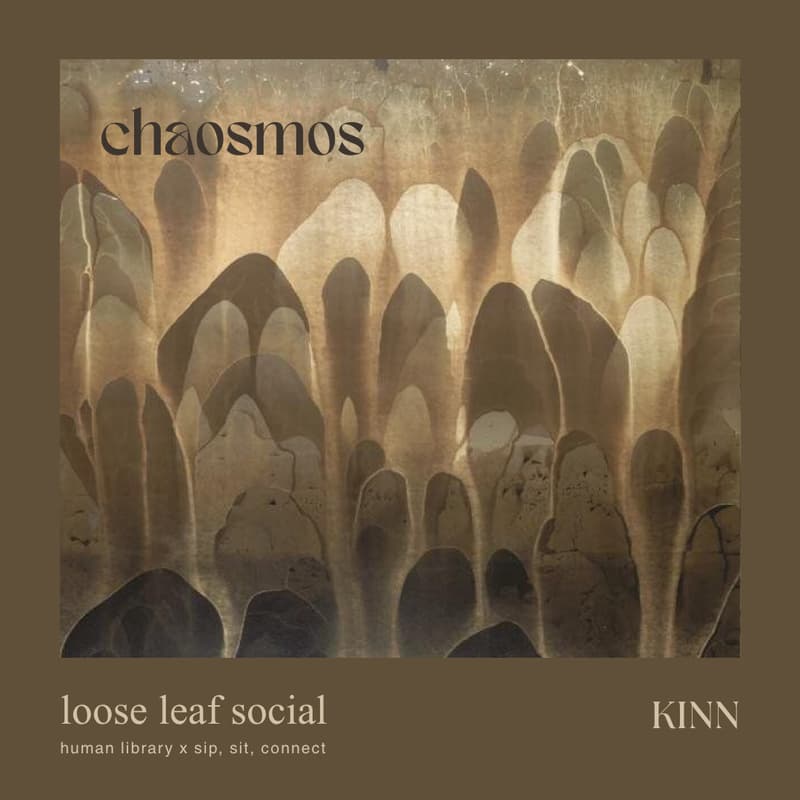 Cover Image for loose leaf social: human library x sip, sit, connect