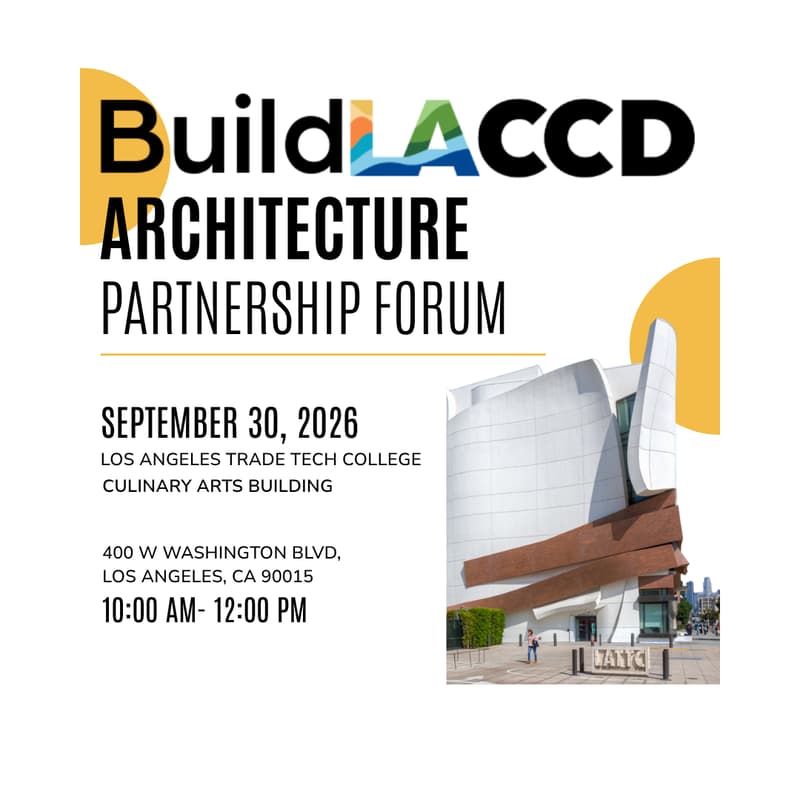 Cover Image for BuildLACCD Architecture Partnership Forum