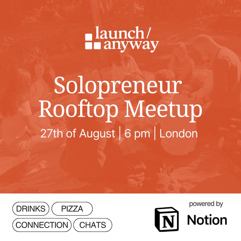 Cover Image for Solopreneur Rooftop Meetup in London