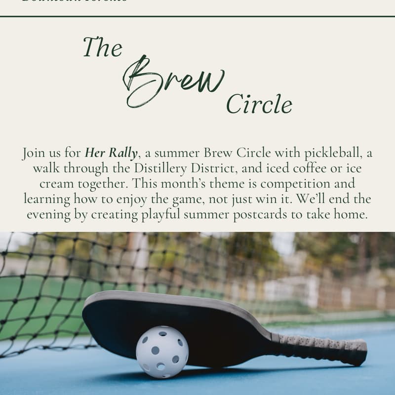 Cover Image for Brew Circle: Pickleball & Ice cream Social