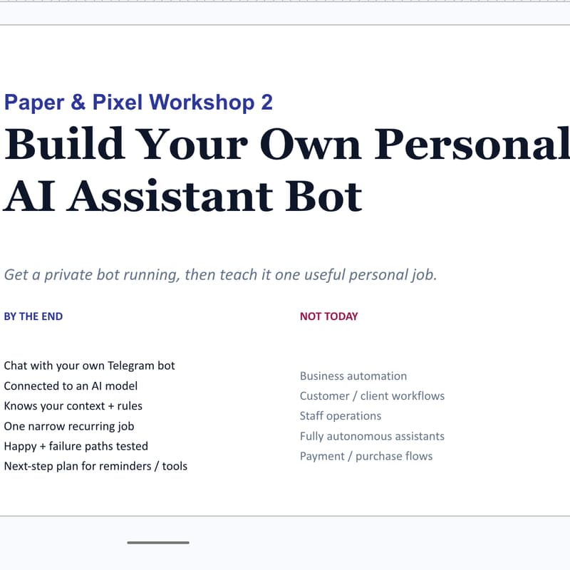 Cover Image for Build Your Own Personal AI Assistant Bot
