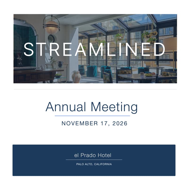 Cover Image for Streamlined 2026 Annual Limited Partner Meeting