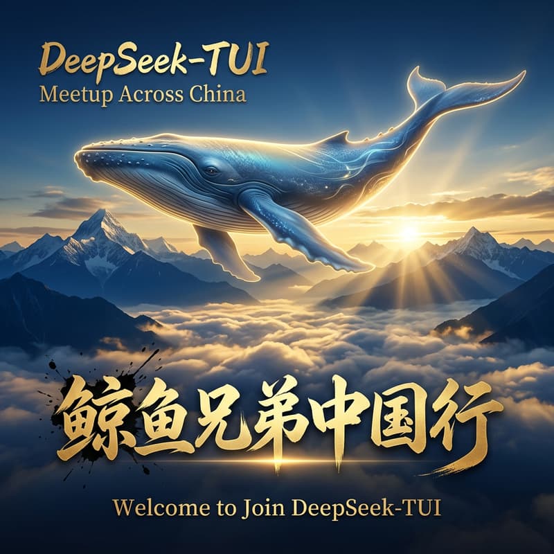 Cover Image for DeepSeek-TUI 鲸鱼兄弟中国行