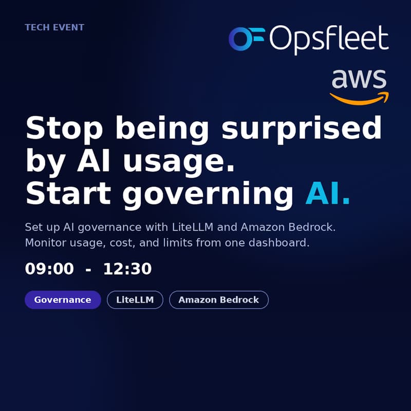 Cover Image for Half-day event | Visibility, Cost, Governance: Controlling the AI Chaos
