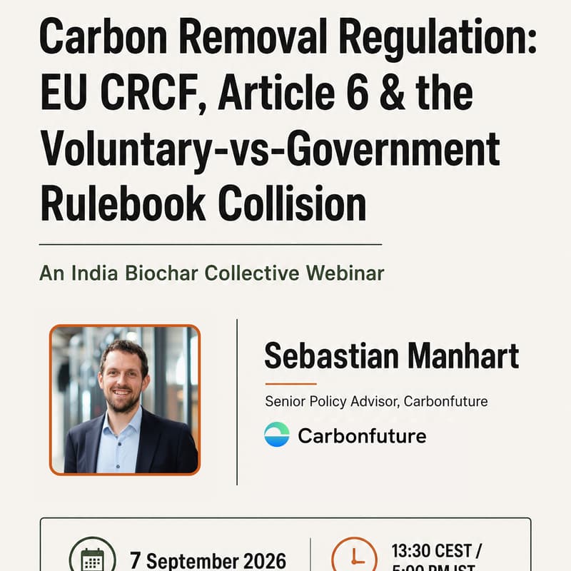 Cover Image for Carbon Removal Regulation: EU CRCF, Article 6 & the Voluntary vs Government Rulebook Collision