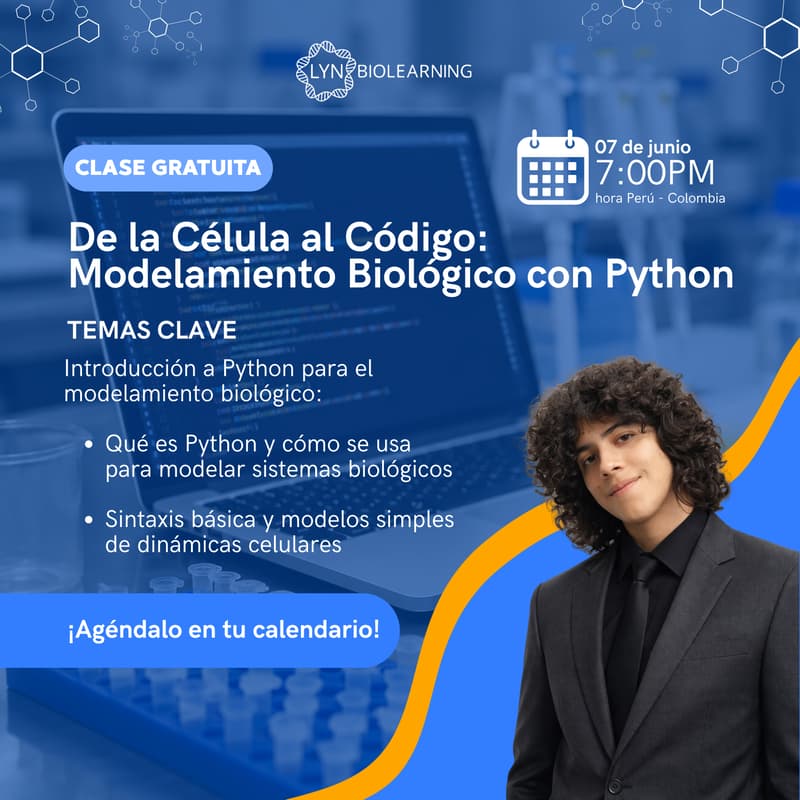 🧬 Clase Gratuita: De la Célula al Código: Modelamiento Biológico con ...