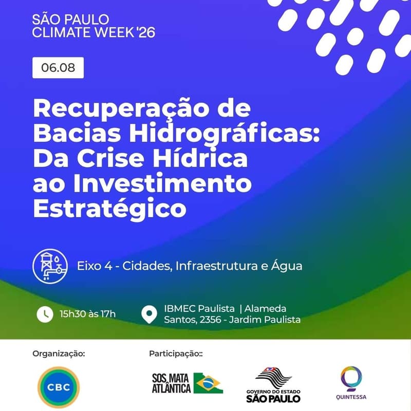 Cover Image for Recuperação de Bacias Hidrográficas: Da Crise Hídrica ao Investimento Estratégico