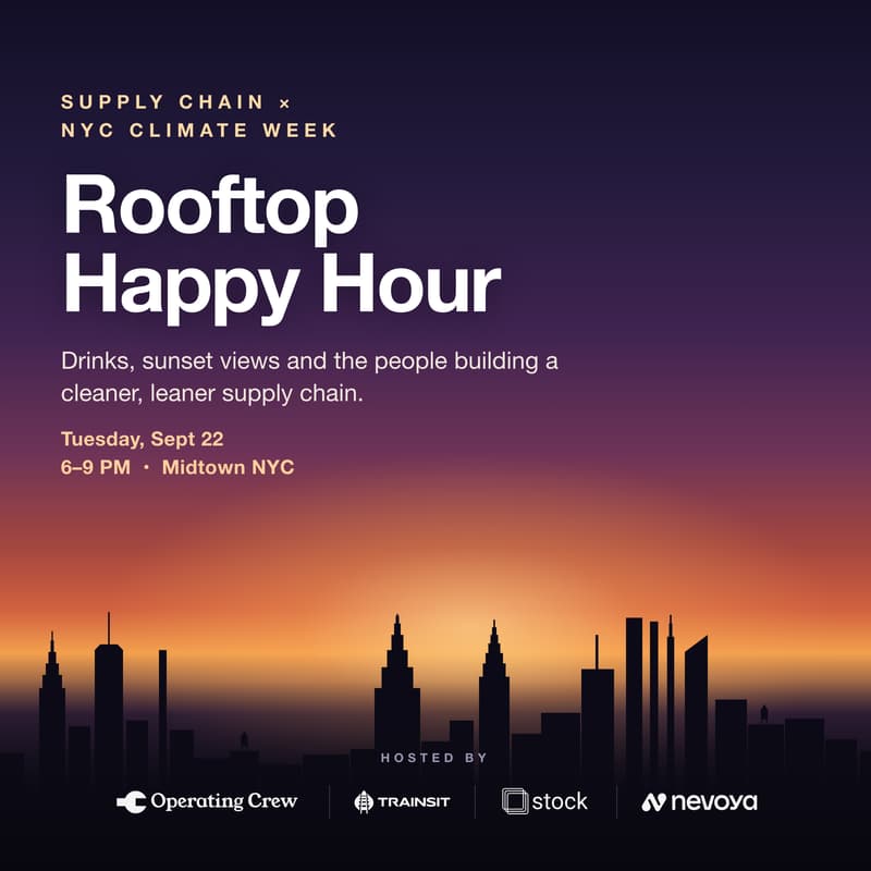 Cover Image for Rooftop Happy Hour: Supply Chain x NYC Climate Week