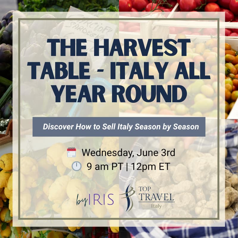Cover Image for By Iris x Top Travel Italy: The Harvest Table — Italy All Year Round