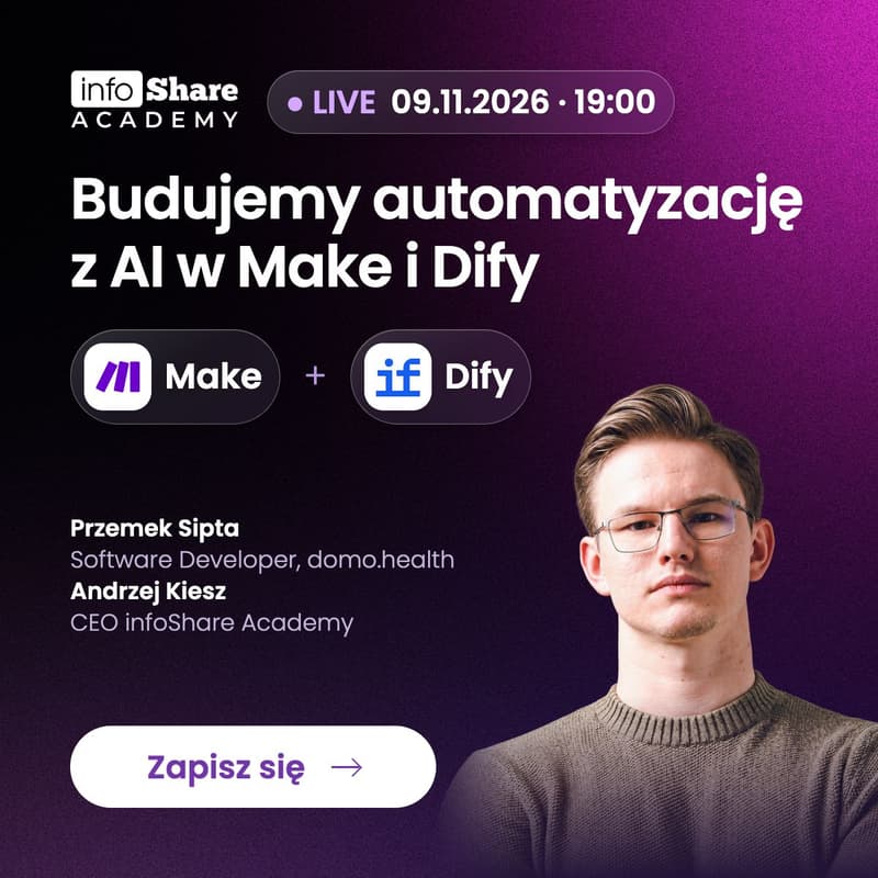 Cover Image for LIVE: Budujemy automatyzację z AI w Make i Dify