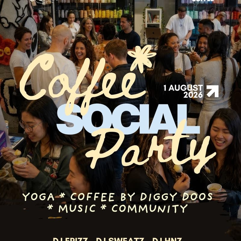 Cover Image for β Coffee Social Party | Yoga, Matcha, Music & New Connections