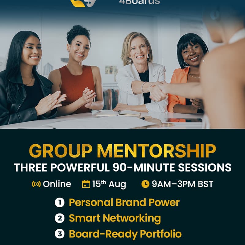 Cover Image for Group Mentorship - From Visibility to the Boardroom