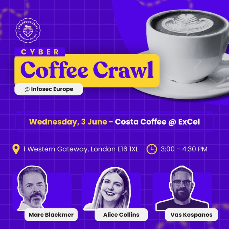 Cover Image for Cyber Coffee Crawl @ Infosec Europe - 3 June