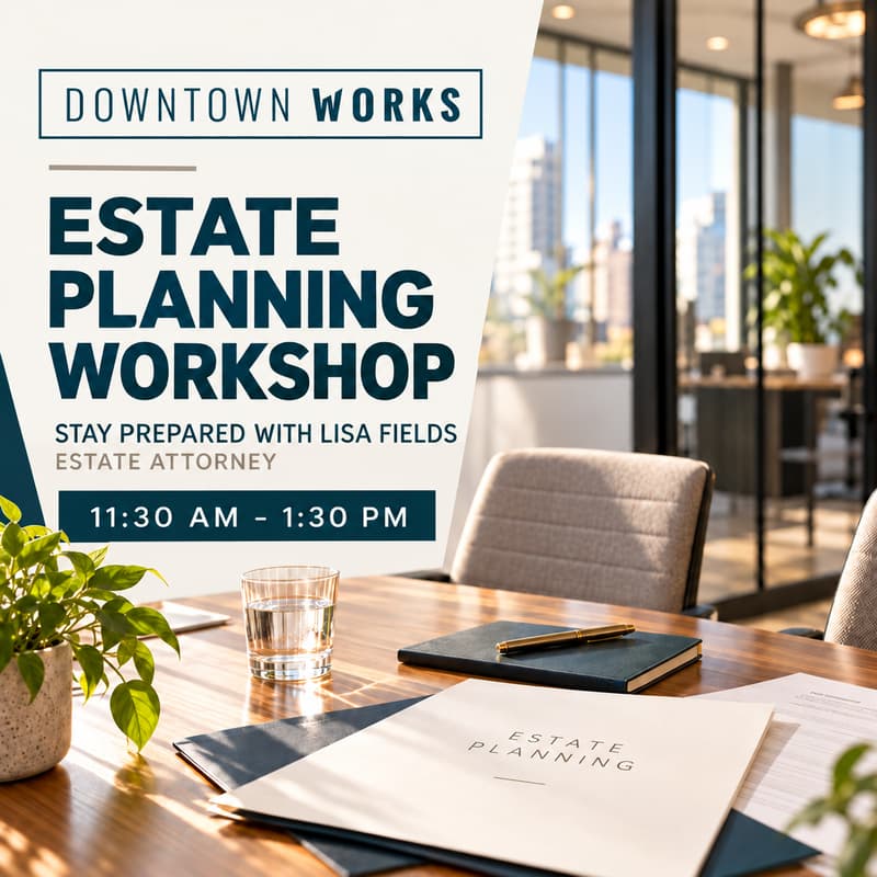 Cover Image for Estate Planning Workshop | Stay Prepared with Lisa Field, Estate Attorney