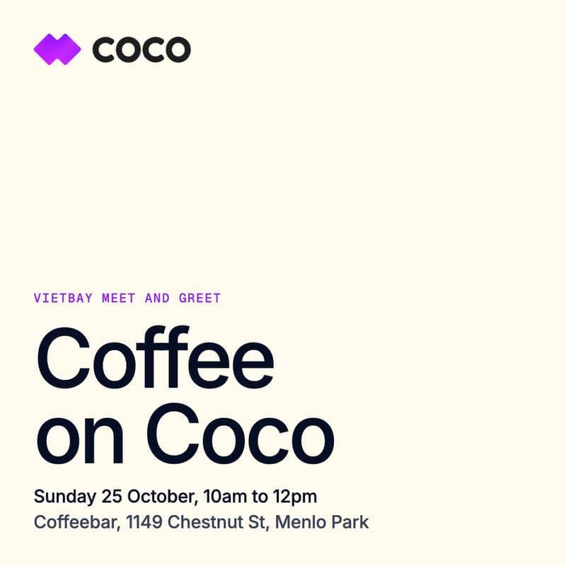 Cover Image for Coffee with Coco: Menlo Park
