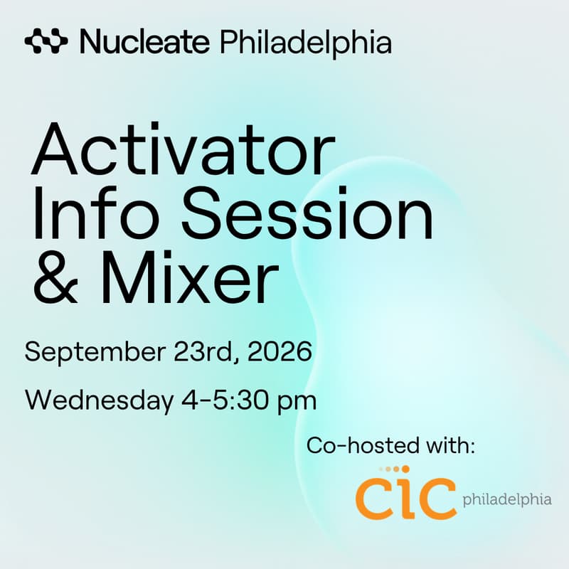 Cover Image for Activator Info Session and Mixer by Nucleate Philadelphia