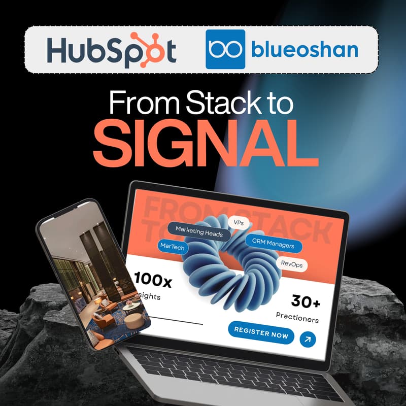 Cover Image for From Stack to Signal (Chennai, June 18) | Revenue Intelligence in the AI Era | HubSpot x BlueOshan