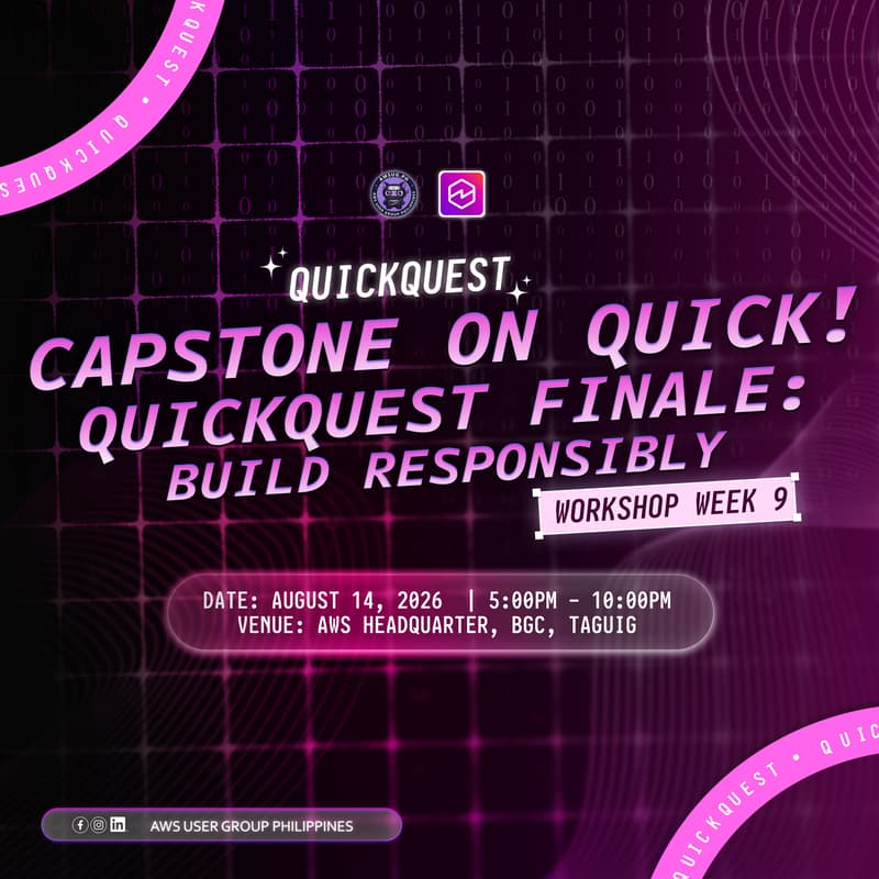 Cover Image for CAPSTONE ON QUICK! QuickQuest Finale: Build Resposnibly