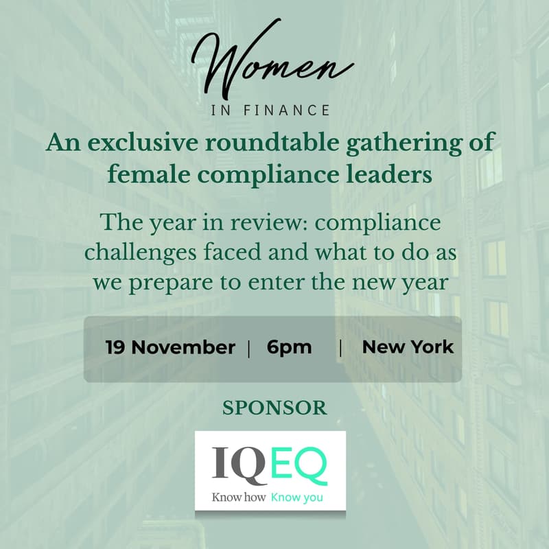 Cover Image for An exclusive roundtable gathering of female compliance leaders
