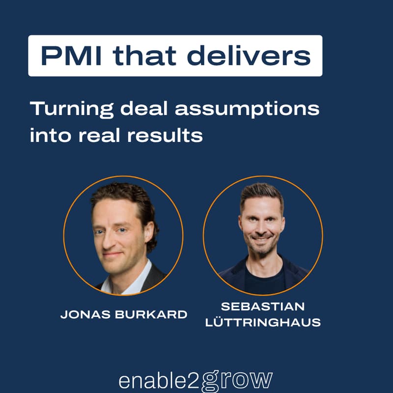 Cover Image for PMI that delivers - Turning deal assumptions into real results