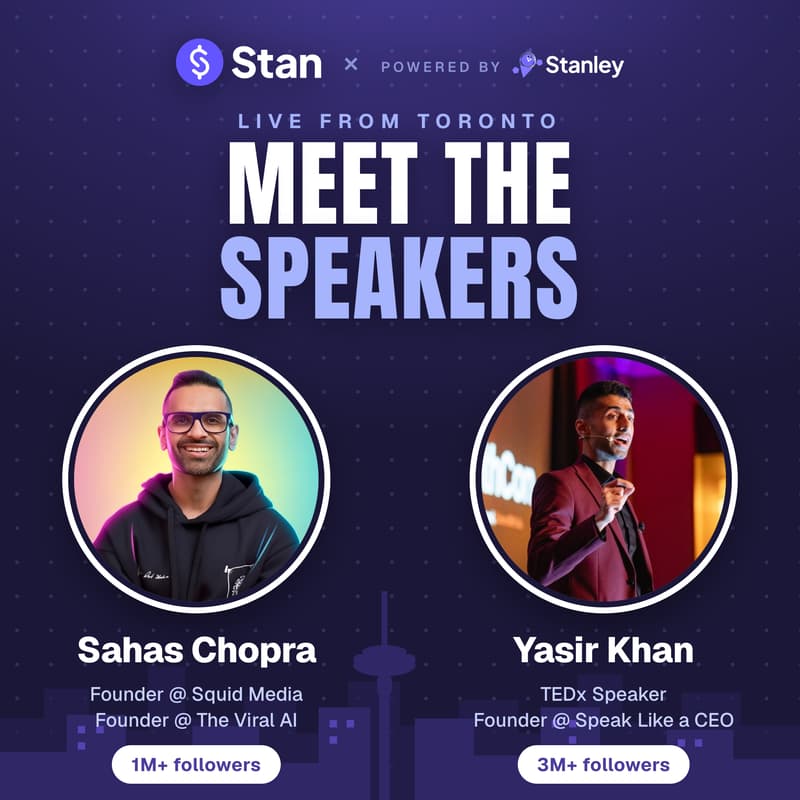 Cover Image for Stan Meetup: Creators & Founders With Sahas Chopra / Yasir Khan
