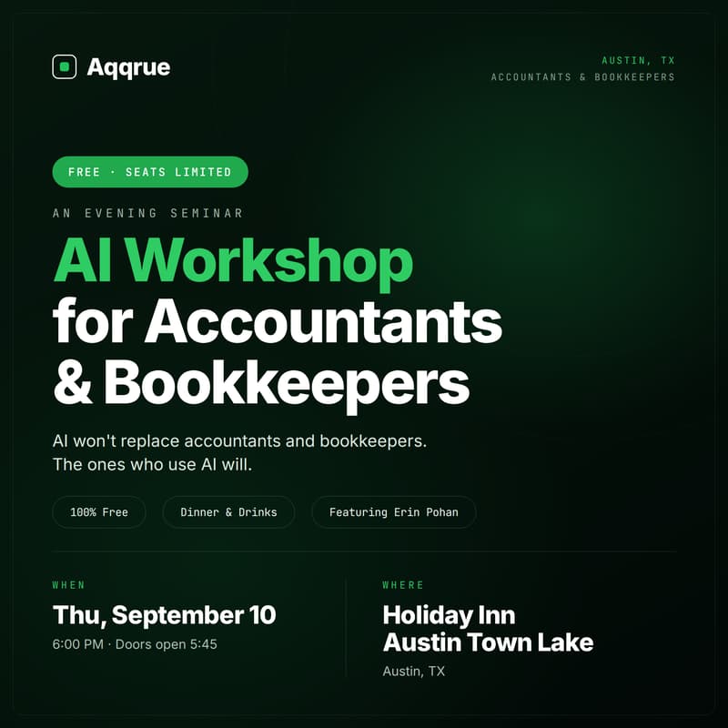 Cover Image for AI Workshop for Texas Accountants and Bookkeepers