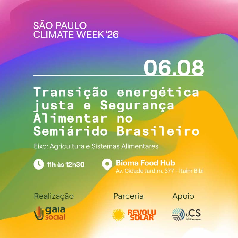 Cover Image for Transição energética justa e Segurança Alimentar no Semiárido Brasileiro