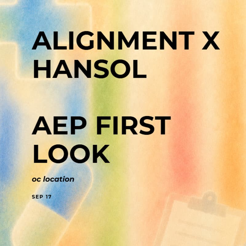Cover Image for Alignment:: Hansol 2027 AEP First Looks - OC