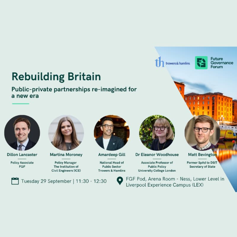Cover Image for Rebuilding Britain: Public-private partnerships re-imagined for a new era