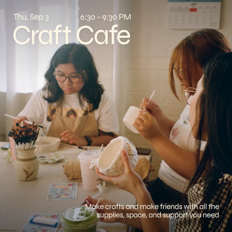 Cover Image for Craft Cafe: Make friends, Make crafts