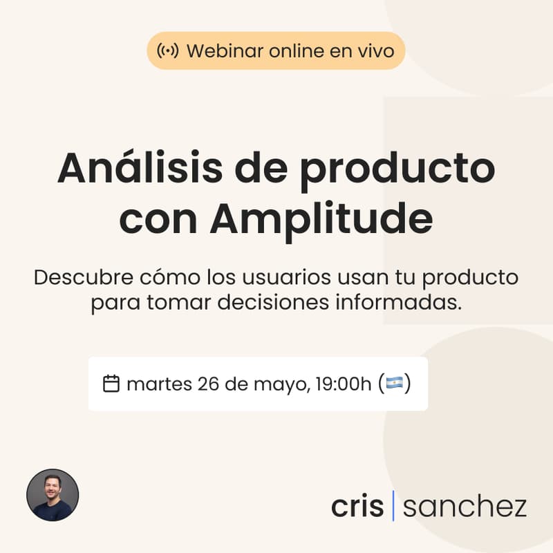 Cover Image for Análisis de producto con Amplitude