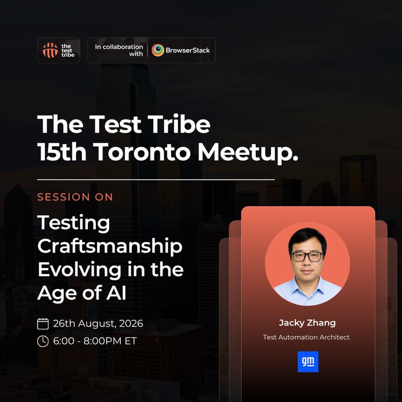 Cover Image for Testing Craftsmanship Evolving in the Age of AI | 15th Toronto Meetup
