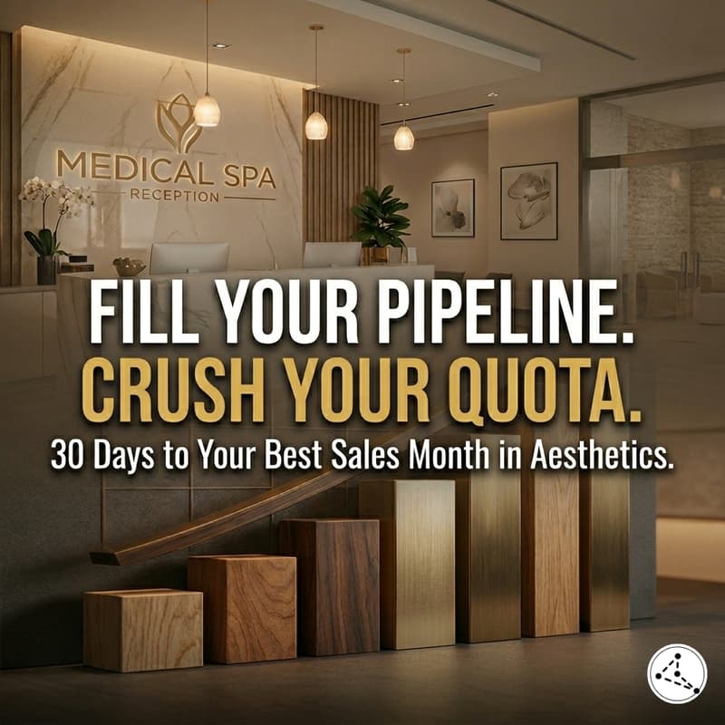 Cover Image for How to Fill Your Pipeline and Crush Quota in 30 Days — Medical Aesthetics Sales