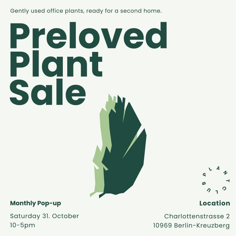Cover Image for Preloved Plant Sale: Halloween edition
