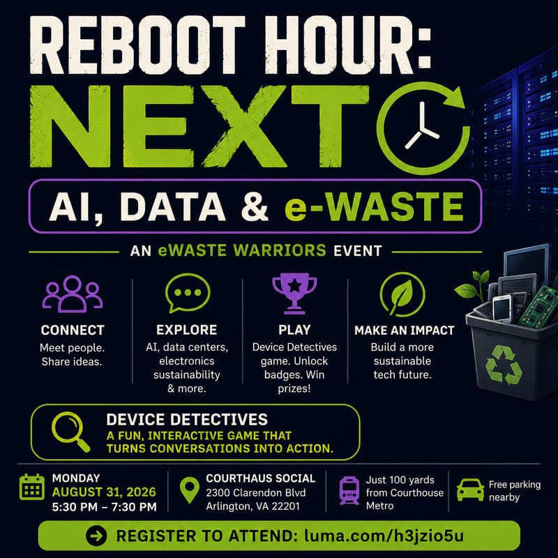 Cover Image for Reboot Hour: NEXT | AI, Data & e-Waste