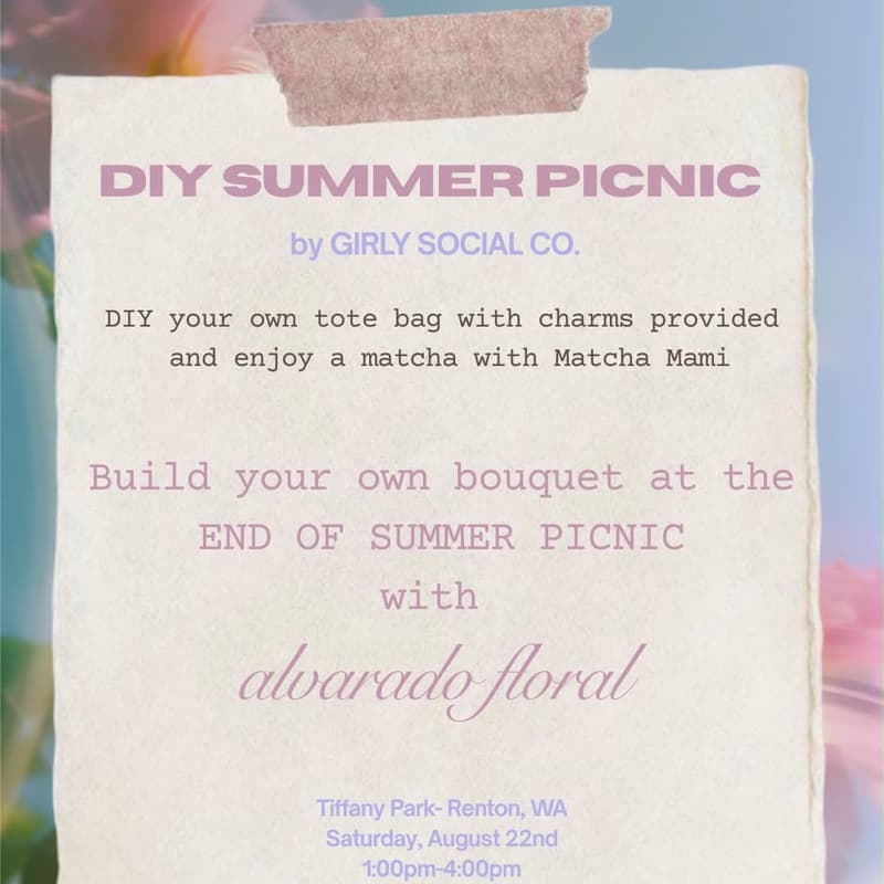 Cover Image for END OF SUMMER PICNIC AT THE PARK | DIY TOTE BAG + CHARM PARTY