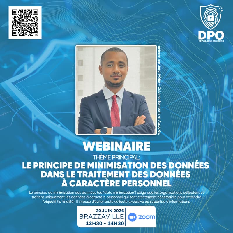Cover Image for Webinaire : Le Principe de Minimisation des données dans le traitement des données à caractère personnel
