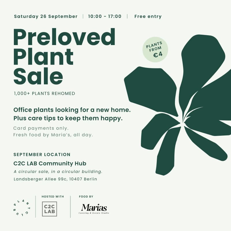 Cover Image for Preloved Plant Sale | September at C2C!