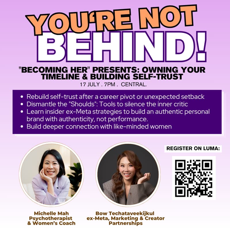 Cover Image for "Becoming Her" Presents: You’re Not Behind - Owning Your Timeline & Building Self-Trust